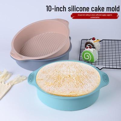 10-Inch Food Grade Silicone Chiffon Cake Mold - Easy Release Baking Tool