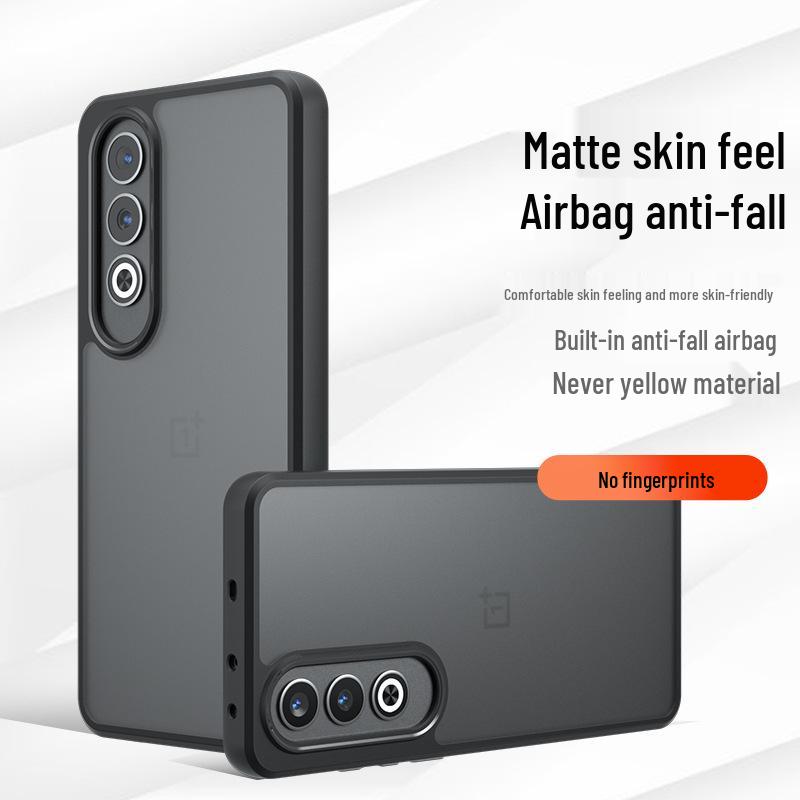 OnePlus Nord5 Skin-Feel Frosted Case with Airbag, Dust Plug, and Anti-Fall Protection for OnePlus 13T.