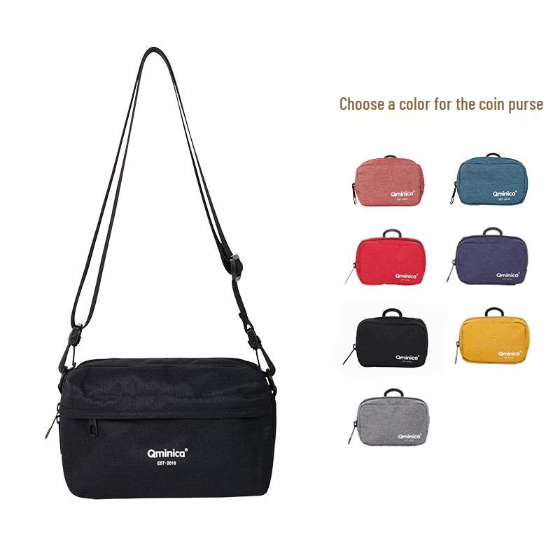 Black Waterproof Multifunctional Travel Passport Chest Bag - Portable, Large Capacity Crossbody Stroller Bag