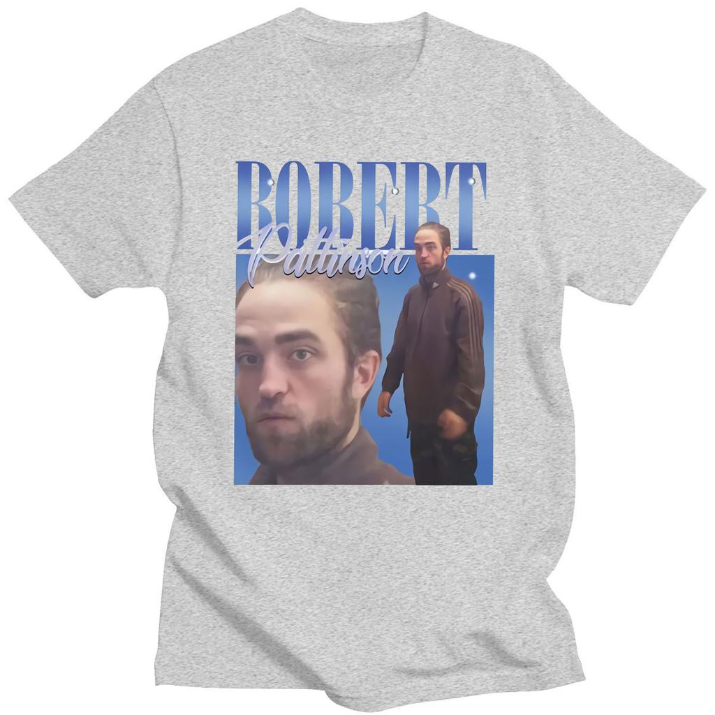 Robert Pattinson 90s Vintage Unisex Zwart T-shirt Unisex T-shirt Oversized Grafische T-shirts 100% Katoen T-shirt Unisex Dames T-shirts Tops