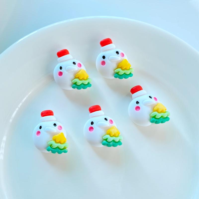 20Pcs New Cute Mini Christmas Collection Flat Back Resin Cabochons Scrapbooking DIY Jewelry Craft Decoration Accessorie