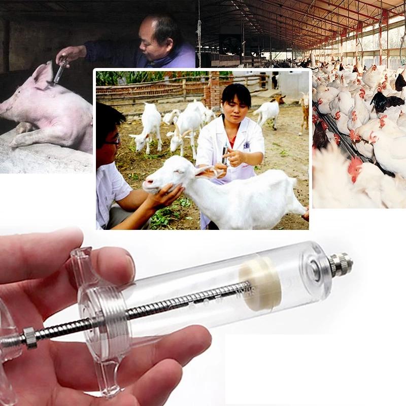 10/20/30/50Ml Pet Feeding Syringe Set - For Pig Piglet Cow Chicken Livestock Feeding Tools