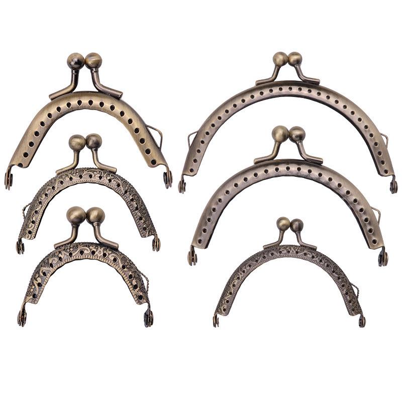 Retro Handmade Coin Purse Clasp Clips - DIY Material Kit for Crafting Bags