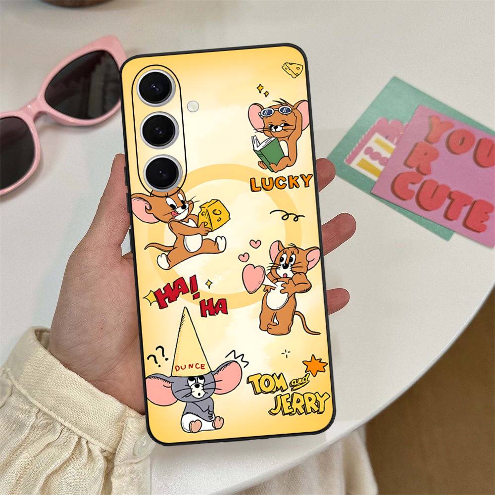 

Cartoon For T-TomS J-JerryS Phone Case For Samsung S 9 10 20 21 22 23 30 23 24 plus lite Ultra FE S10lite Funda Samsung S21 plus