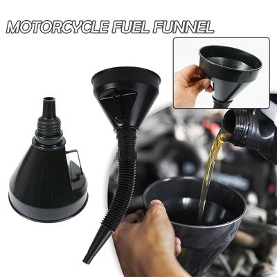 Car Refueling Funnel Gasoline Foldable Engine Oil Funnel Funnel Refueling Tool Plastic Auto Tool Accessories Car Motorcycle K8T5
