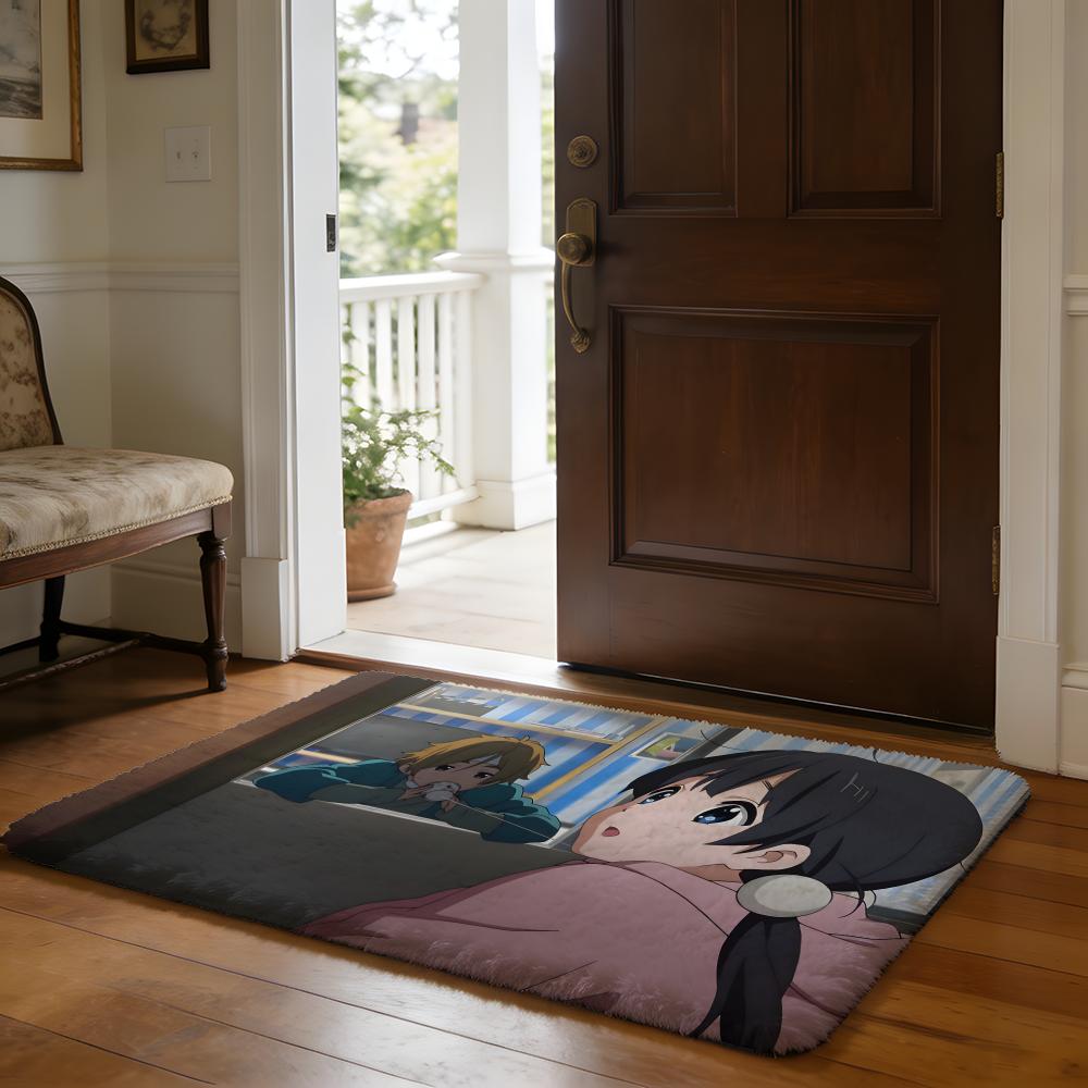 HHoshino Ai Fußmatte Weiche Flanell-Absorptionsmatte Rutschfester Teppich Zuhause Schlafzimmer Badezimmer