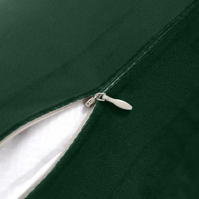 Decorative Pillowcase, Velvet, Bottle Green