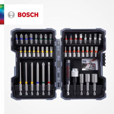 43 szt. Zestaw końcówek wkrętaków 25mm 75mm końcówki wkrętaków zestaw prętów przedłużających do Bosch GSR GSB GDR GDS GDX elektronarzędzie