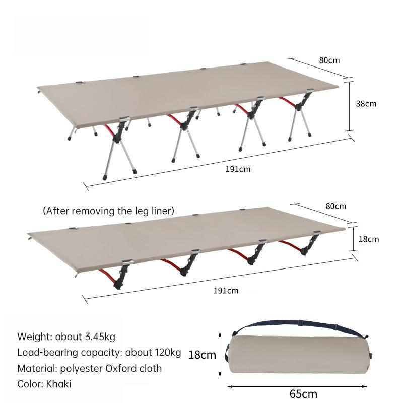 Upgrade 4 Rods Widen Folding Camping Cot Bed 80/90cm Portable Ultralight Outdoor Travel Sleeping Bed 1-2 Person Camp Folding Bed