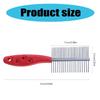Pet Hair Comb Gentle Deshedding Comb Ergonomic Handle Pet Comb Cats Grooming Supplies for Pet Owners Metal