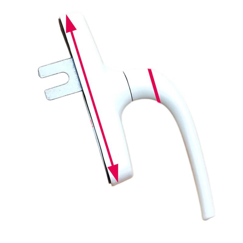 Qihuang White Round Casement Handle