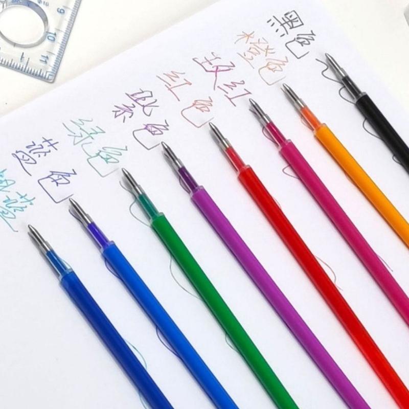 12 Stück Gel-Tintenminen Bunte Gelstiftminen Löschbare Stiftminen Büro- und Schulbedarf für Journaling