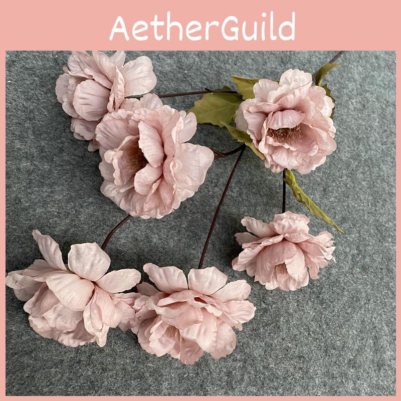 Flower Peony Simulated Stems For Vase Display In Living Room Or Dining Room