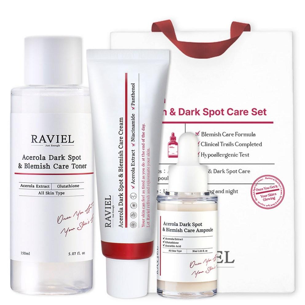 RAVIEL Acerola Blemish & Freckle Care 3-Day Set + Shopping Bag
