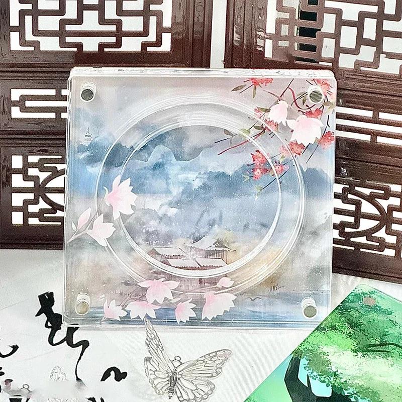 58mm Badge Brick Baji Display Stand Colorful Acrylic Badge Holder Anime Card Display Desktop Ornaments (No Badge, No Card)