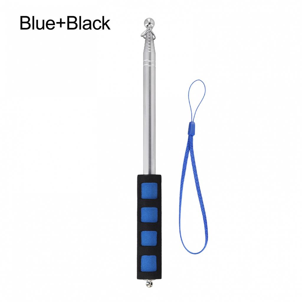 Teleskopisk handhållen flaggstång i rostfritt stål för reseledare