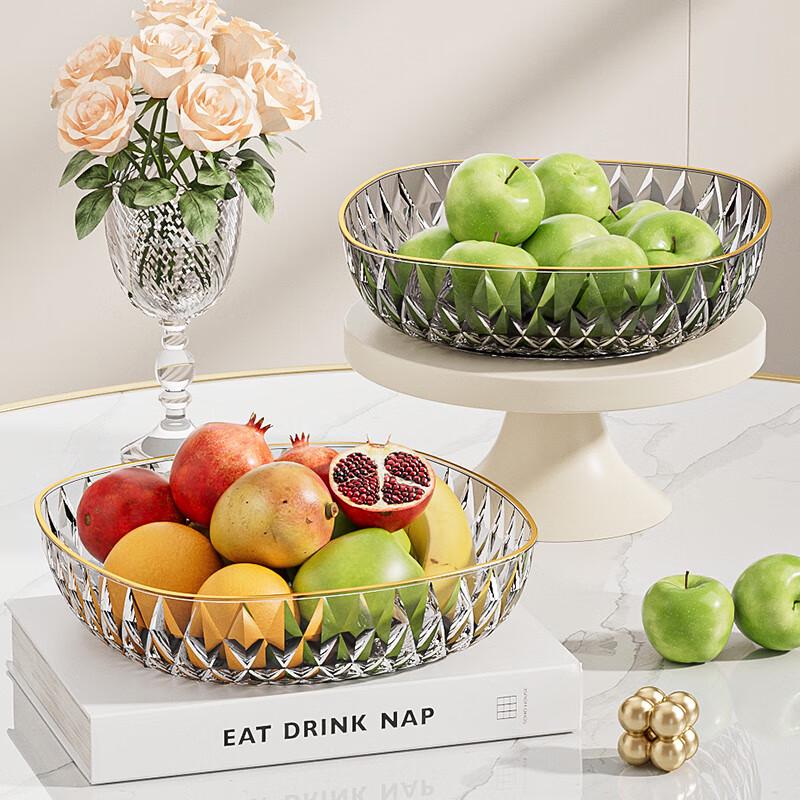 Zhaoran Round White Gold Edge Fruit Plate