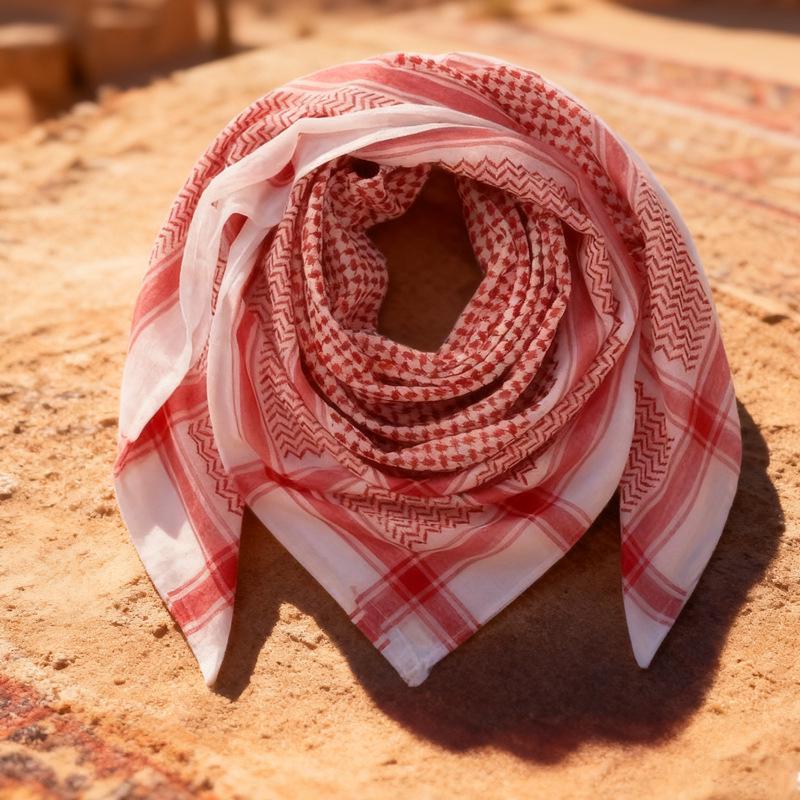 Pañuelo de Cabeza Árabe Jacquard para Hombre - Estilo EAU, Influencia de Dubái y Arabia Saudita