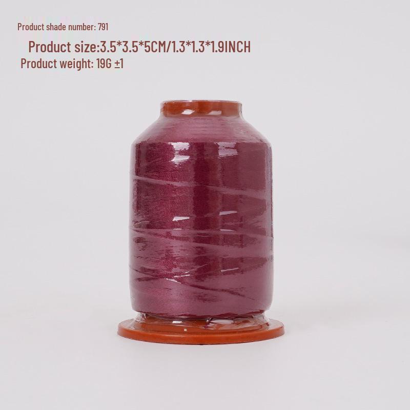 Polyester Sewing Thread: 100 Colors, 500 Yards, Fine Two-Strand, High-Speed, for Hand Sewing