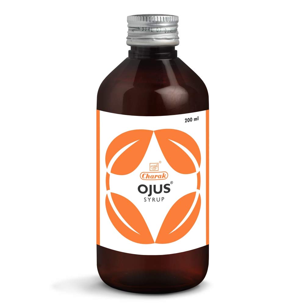 Charak Pharma Ojus Syrup 200 Ml X Pack of 2 | Natural Digestive Aid for Indigestion & Bloating Relief