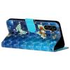 For Samsung Galaxy S24 FE Case 3D Pattern Leather Wallet Flip Phone Cover with Strap