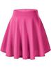 Women's Basic Versatile Elastic Flared Mini Skirt - Casual European & American Style