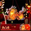 DIY Craft Mid-Autumn Dragon Dance Lantern Cartoon Handheld Dragon Lantern  Children's Toys