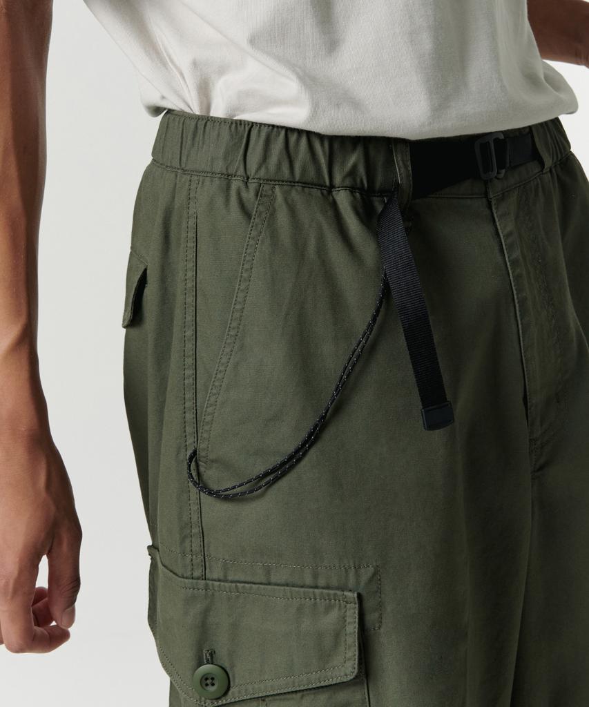Musinsa Standard [City Leisure] Wide Belted Cargo Pants [Khaki]