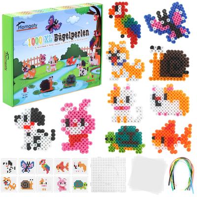 Homgaty Iron Beads Perler Approximately 1000 10 Starter Aqua Japanese Instructions Toy for Hobby Set, Beads, 10mm, Beads, Colors, Kit, Beads,