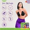 PINQ POLKA Premium Reusable Breast Lift Cup (Nude) (C-D Cup) - 2 Pc & Breast Tape (Nude) for Push Up/lift - 1 Pc