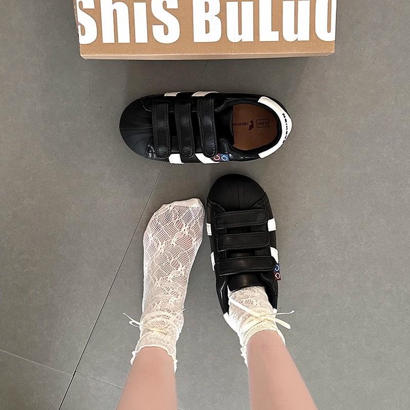 Niche shell head ugly cute big head shoes children's new autumn height increase white shoes casual sports Forrest Gump shoes tide