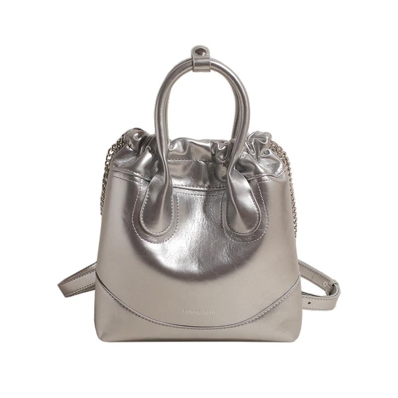 

Роскошные женские сумки из искусственной кожи с цепями Hasp, большой вместимостью, модные рюкзаки, новый стиль, высокое качество