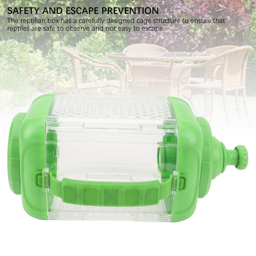 Reptilian Cage Transparent Observation Feeding Box Splice Type Portable for Small Tiny Animals