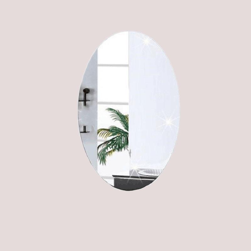 Bathroom Mirror Acrylic Self-adhesive Mirror Paper Home Decoration High Definition Soft Glass Wall Sticker