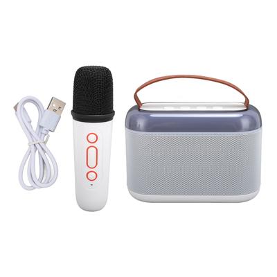Karaoke Machine RGB Lights Portable Bluetooth Speaker with 1 Wireless Microphones Singing Machine
