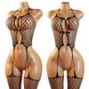 Fishnet Bodystockings Crotchless Sexy Body Stockings Lingerie Women Hollow Transparent Underwear Erotic Apparel Black Tights