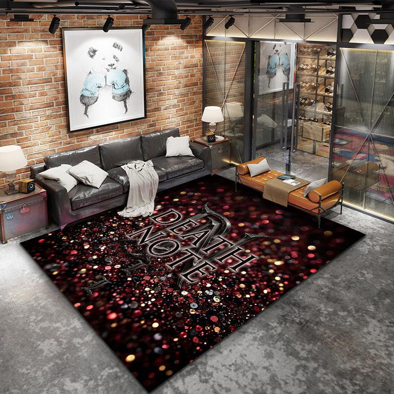 Death Note Carpet Rug For Living Room Bedroom Home Sofa Decoration Kids Play Nonslip Floor Mat