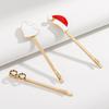 Kenjie Christmas Enamel Hair Clip Set for Women - Festive Holiday Headwear