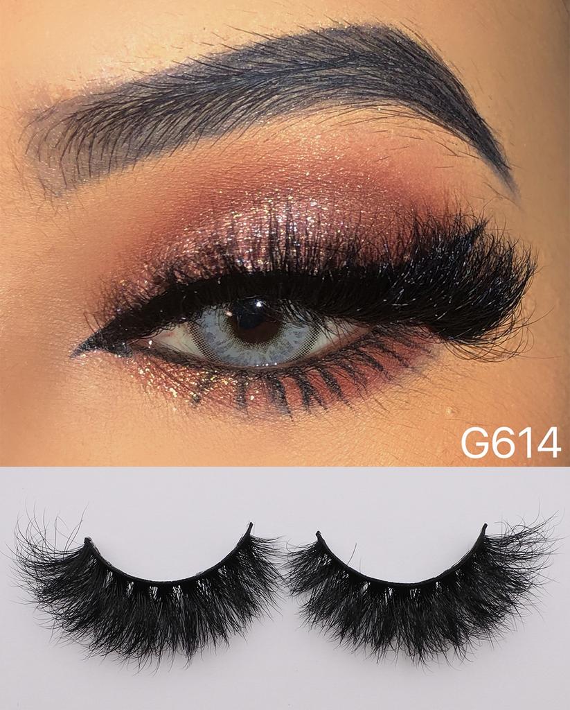 RED SIREN Nerz-Wimpern 1 Paar / Packung Handgefertigt Wiederverwendbar Flauschig Natürliche Wimpern 10mm-20mm 3D Nerz-Wimpern Make-up Nerz-Augenwimpern