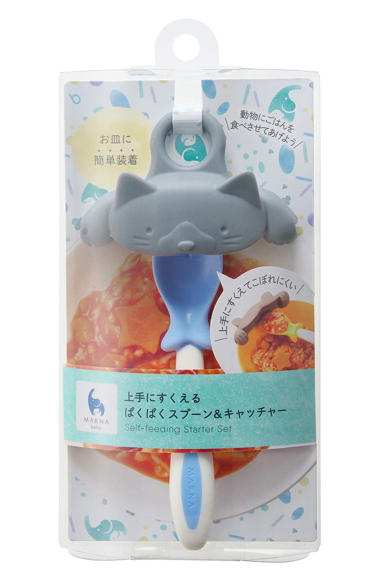 Marna mb Ловушка для ложки Синий Кот для Малыша MARNA Baby K716 и Детская Посуда, Дизайн, Еда,