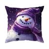 Home Decor Christmas-themed Pillows with Snowy Patterns Pattern Cushion Cover Suitable for Sofa Bedroom Car Pillow Cover