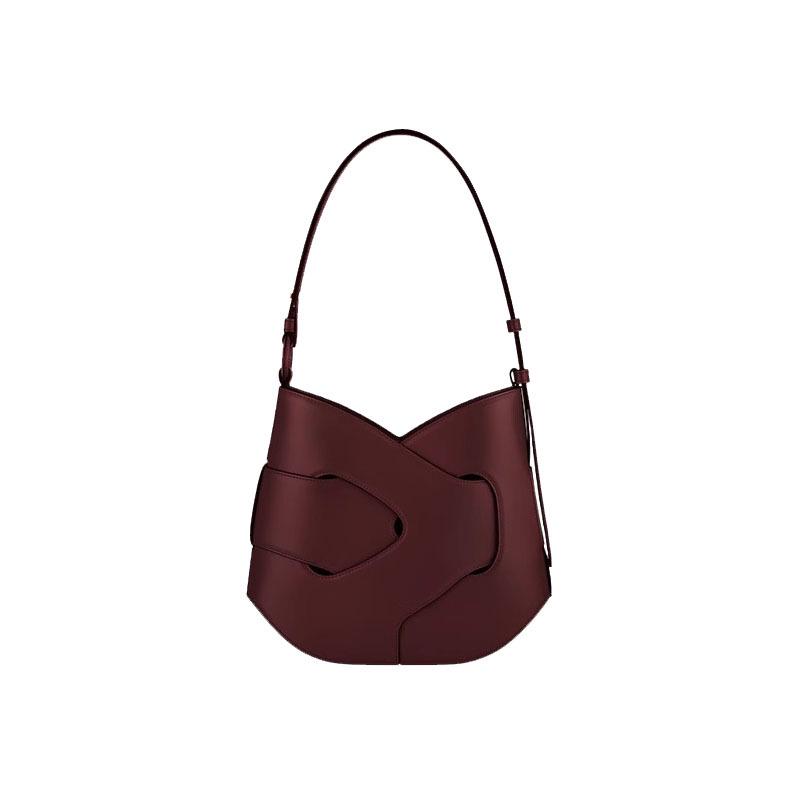 Bo Ling'en Cowhide Knitted Crossbody Shoulder Bag - High-End Women's Underarm Niche Design Handbag