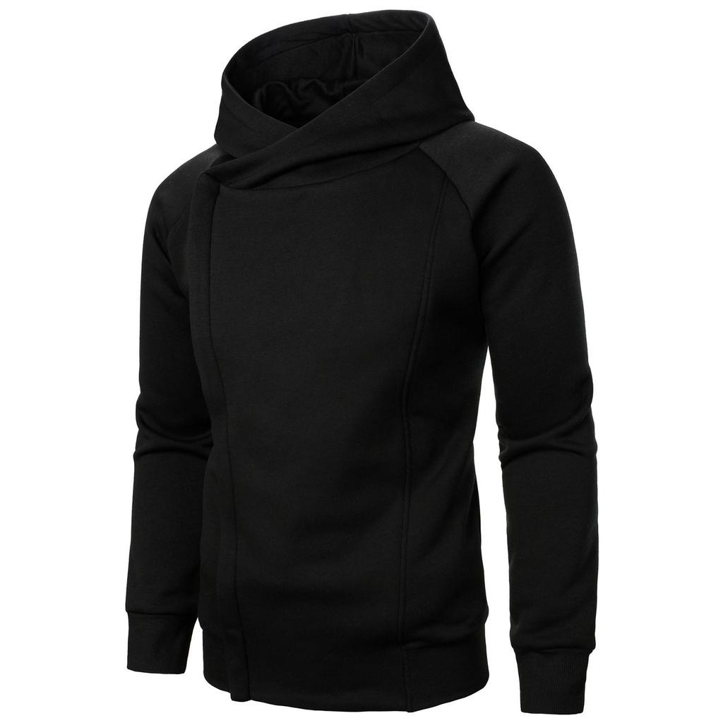 Felpa con cappuccio a maniche lunghe con cerniera pullover da uomo