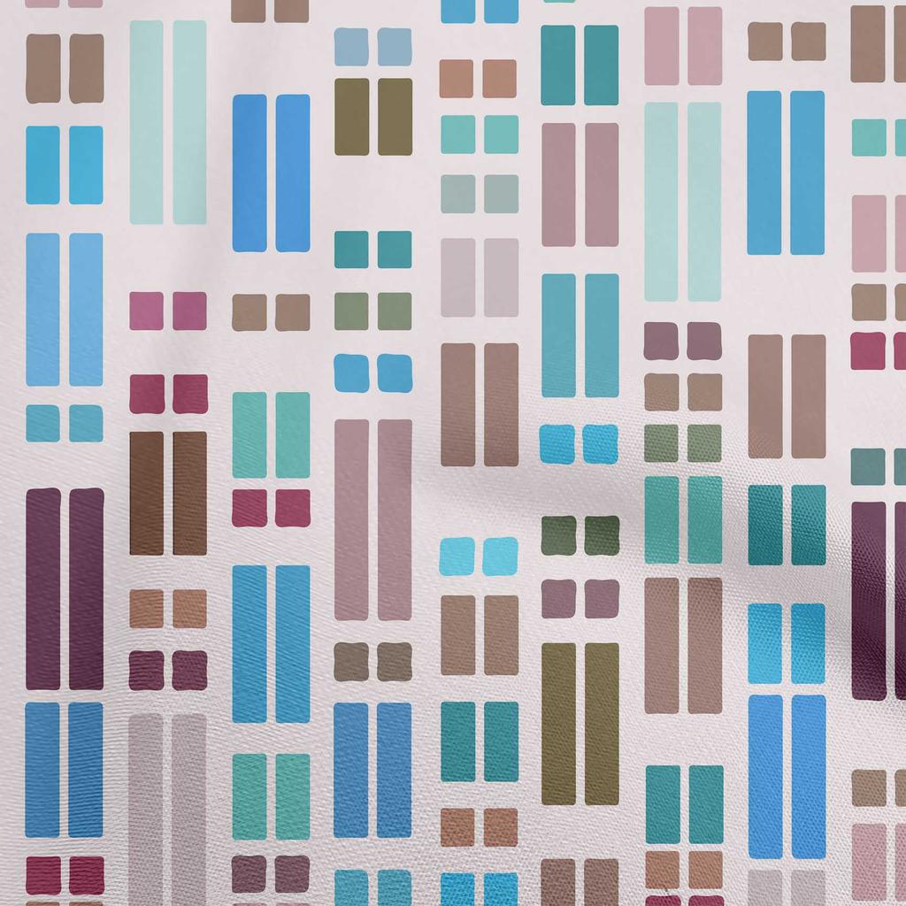 oneOone Bavlněný Flex Zelený Látka Geometrický Obdélník Šicí Látka Na Metráž Potištěná DIY Oblečení Šicí Potřeby 40 Palců