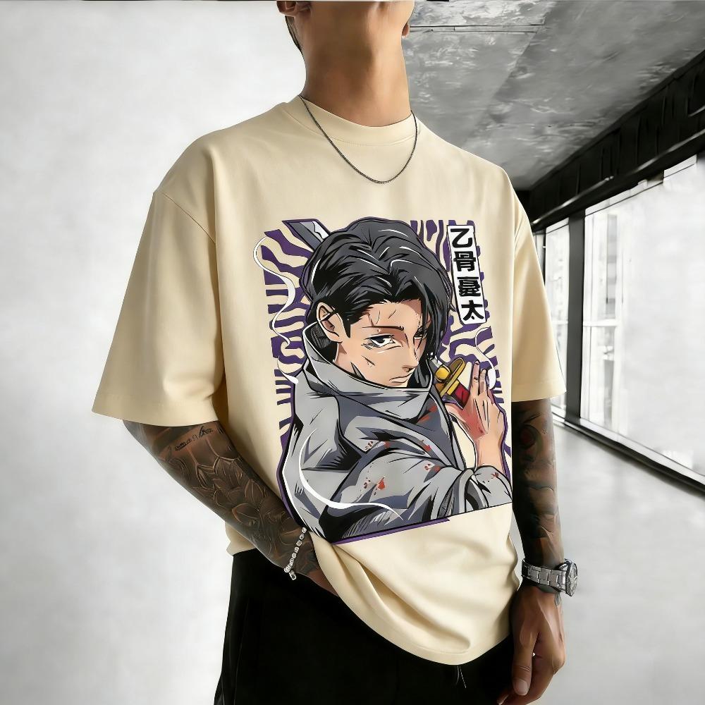 Jujutsu Kaisen Okkotsu Yuta Unisex Pure Cotton T-shirt 2026 Summer Anime Print Round Neck Loose Family Short Sleeved Top