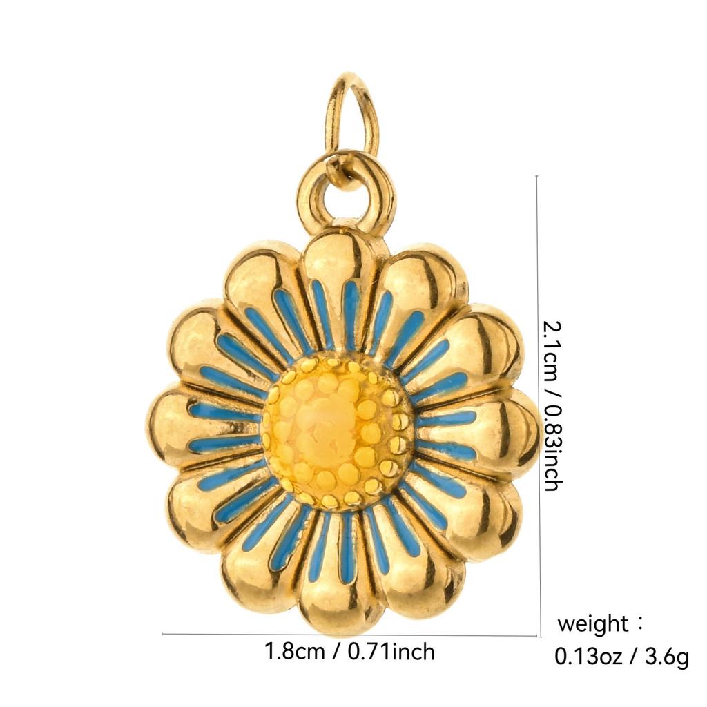 Stainless Steel Rose Flower Charms for DIY Jewelry - Bracelets, Necklaces, Pendants