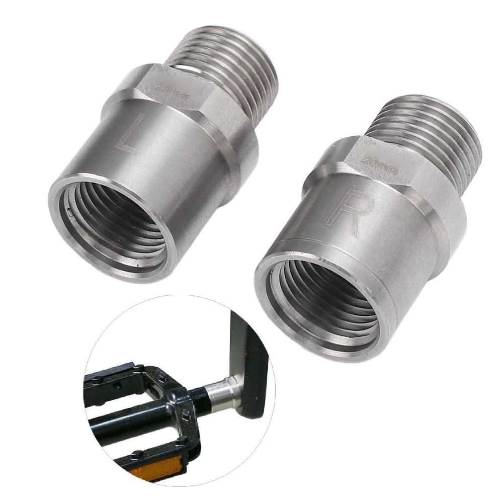 1 Pair Heavy Duty Extended Pedal Spacer Bike Pedal Extension Shaft  for Bike Pedal Compatibility