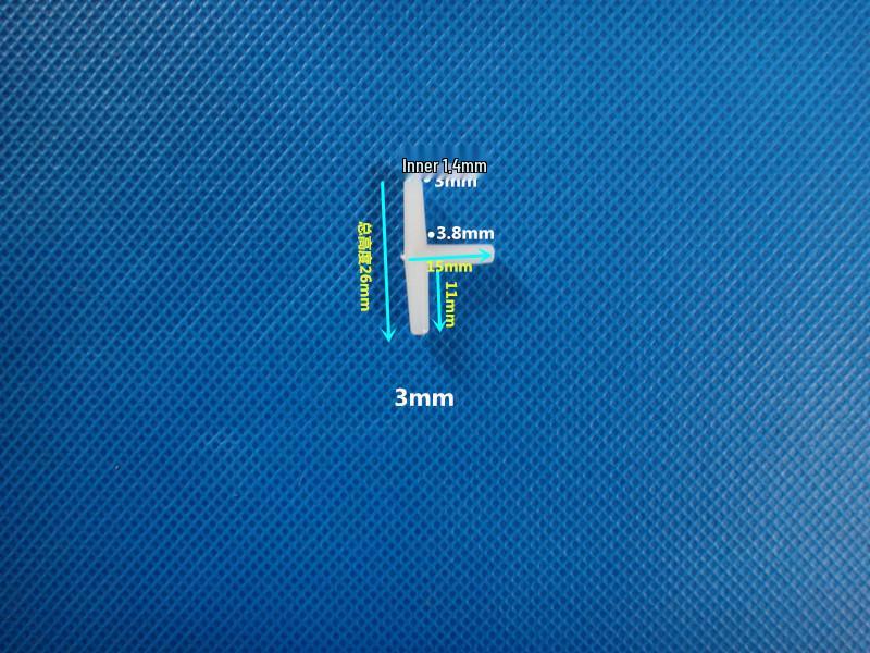 Three-Way Equal Diameter Plastic Tee Hose Connector