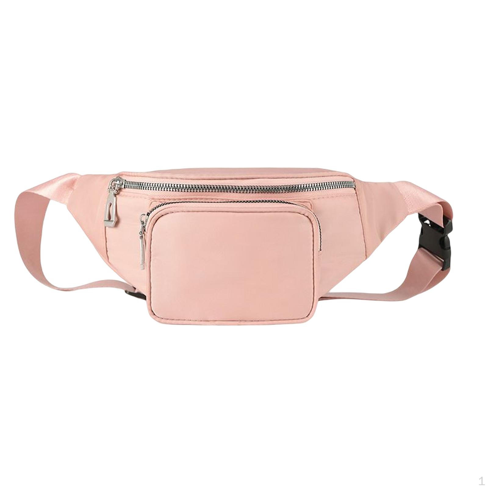 Модная поясная сумка Маленькая сумочка Водонепроницаемая Мешочек Регулируемые поясные сумки Сумка-банан для бега Женская Pink 768₽