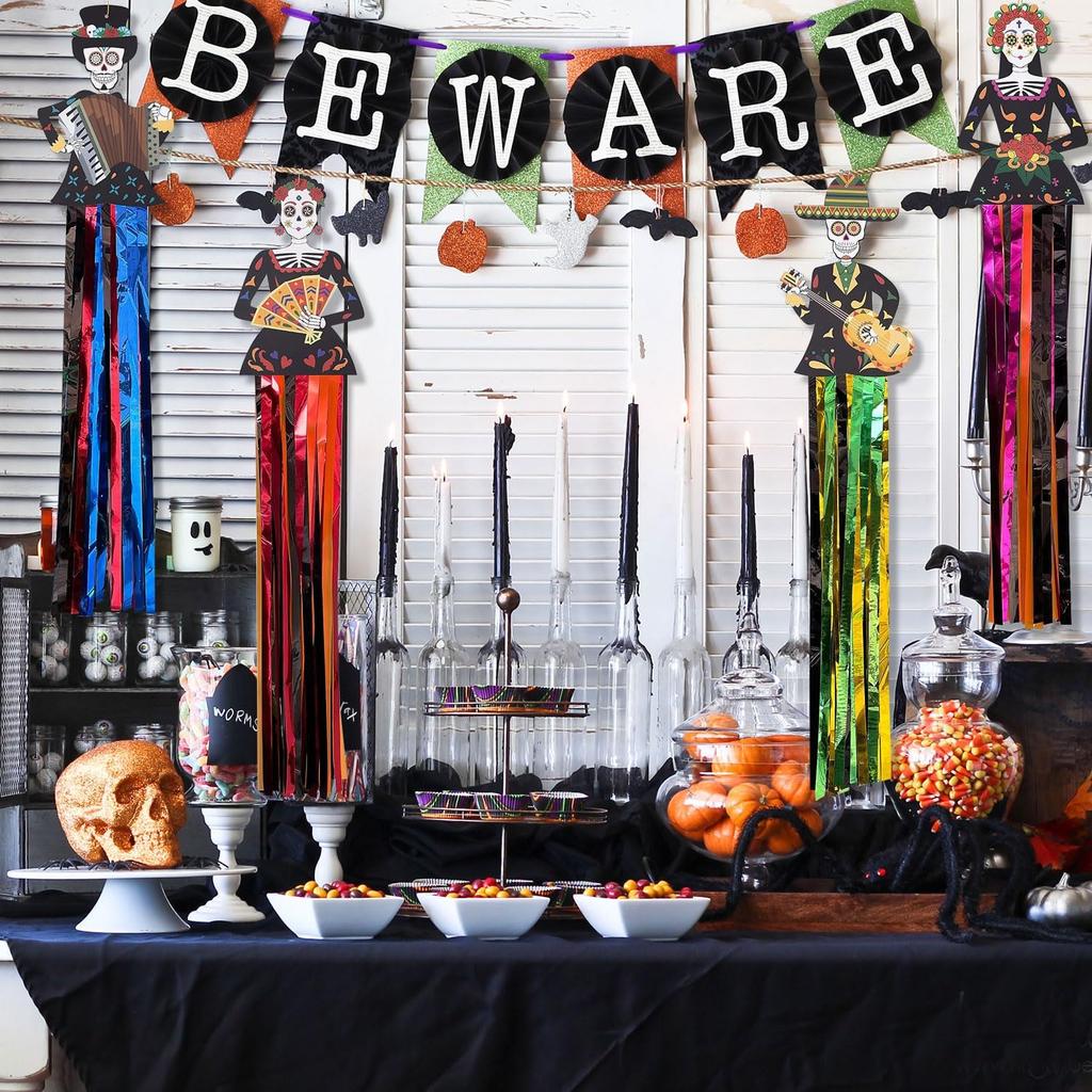 1-20PCS Halloween Pumpkin Bat Hanging Garland Party Decor for Bar Mall Scene Setup Background Wall Atmosphere Props